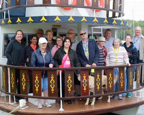 The Vision Norfolk group aboard the Southern Comfort paddle steamer at Horning sm