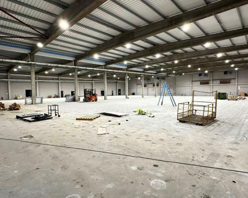 The interior of the building on Whiffler Road which is set to become the Highball Climbing Centre