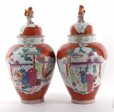 Pair of late 19th century Herend vases estimate 2000 4000