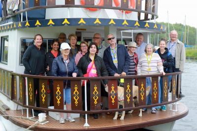 The Vision Norfolk group aboard the Southern Comfort paddle steamer at Horning sm