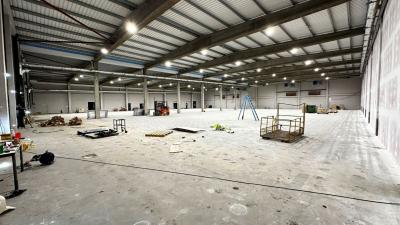 The interior of the building on Whiffler Road which is set to become the Highball Climbing Centre