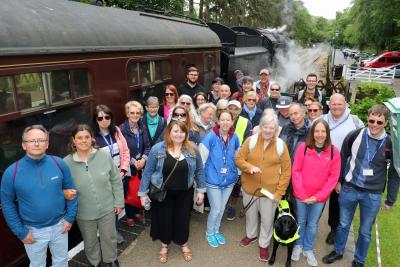 Vision Norfolk volunteers at the North Norfolk Railway